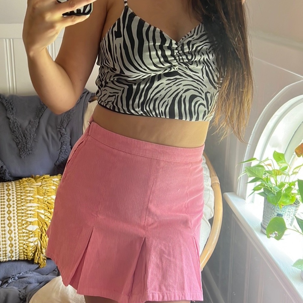Urban Outfitters BDG Pink Corduroy Mini Skirt size M